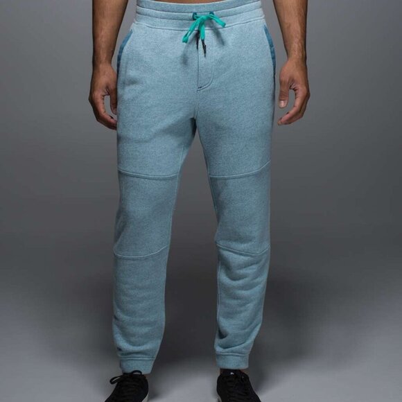 Lululemon Men's Sundown Pant - M Heathered Tofino Teal - Picture 1 of 6